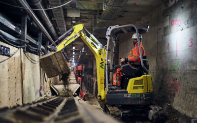 Baustelle am Münchner Hauptbahnhof: Wacker Neuson zero emission im Einsatz